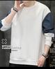 Sudadera con Capucha de Manga Larga en Bloques de Color para Hombre Tallas Grandes - Prenda Básica Trendy de Cuello Redondo para Primavera, Otoño, Invierno 2026