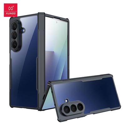 Voor Samsung Galaxy Z Fold 7 6 5 Hoesje Scharnierbescherming Ingebouwde Schermprotector Telefoonhoesje