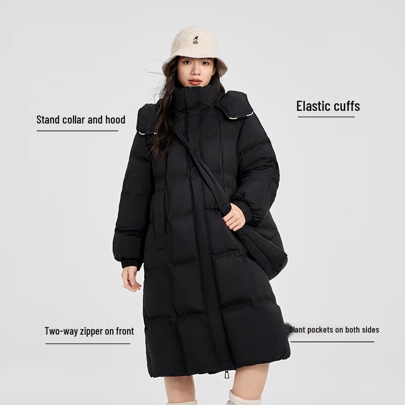 Qianrengang Liu Tao Style Women's Puffy Mid-Length Down Jacket