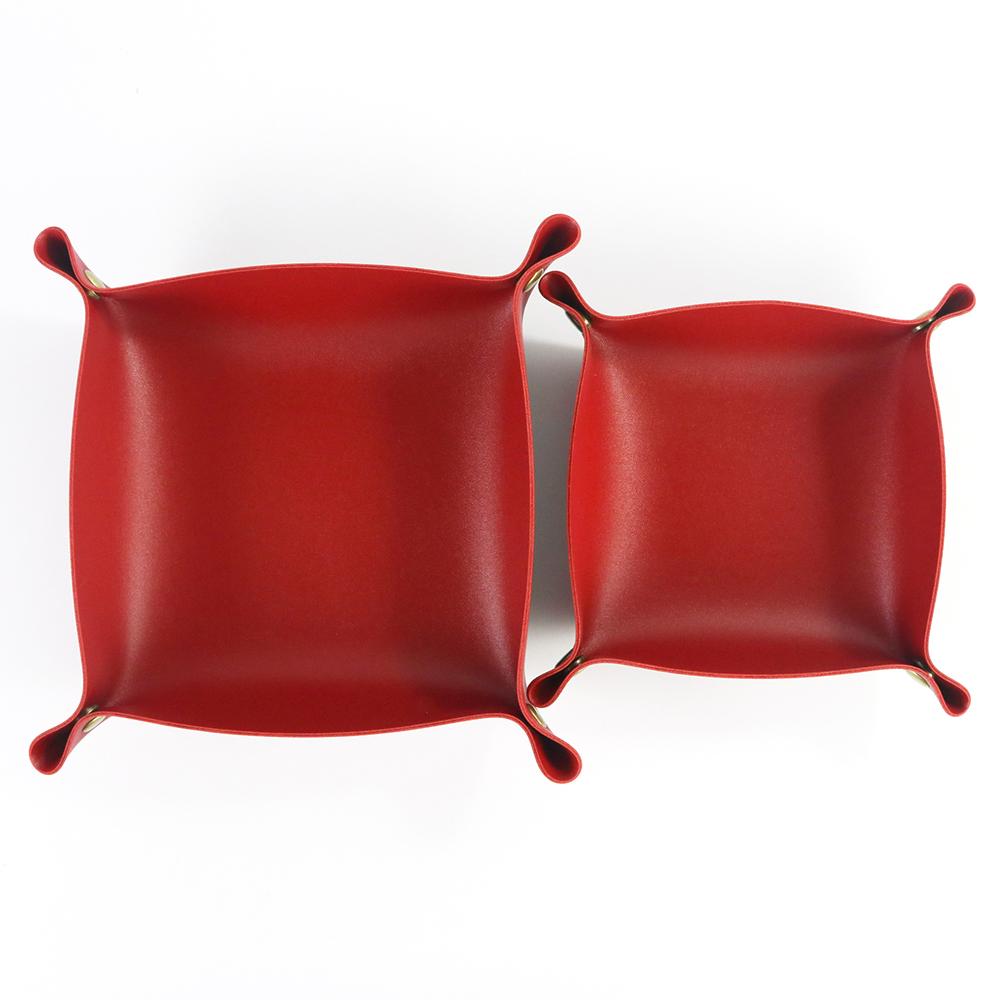 Rolling Folding Dice Game Storage Tray PU Leather Tray Table Storage Tools