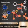 Wind-Powered Smart Bird Repeller with Light Sensor for Power Lines, Airports, and Orchards