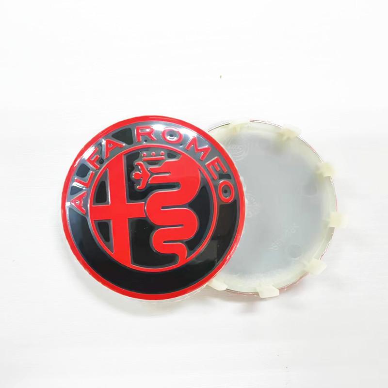 4Pcs 60MM 10pin Car Wheel Center Hub Caps Badge Tire Rim Covers For Alfa Romeo Giulia Stelvio Giulietta 147 156 159 Mito Tonale CVQ1