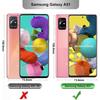 Coque et film de protection - Samsung - Galaxy A51 5G - Transparent - Silicone Gel - Verre trempé 9H