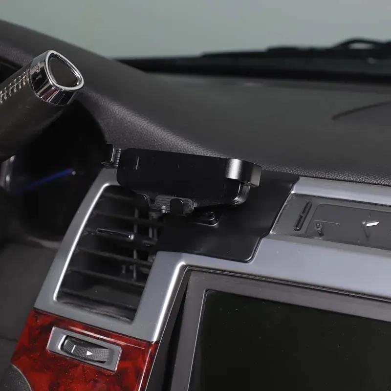 Phone Holder Car Mobile Wireless Charging Phone Mount Special Fixed Base Accessories For Cadillac Escalade 2007-2014