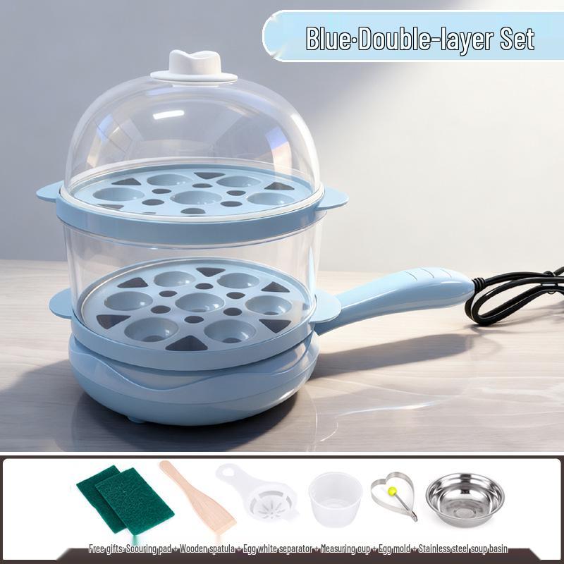 Canxiang Non-Stick Electric Frying Pan: Poached Eggs, Dumplings, Pot Stickers & Breakfast Cooker