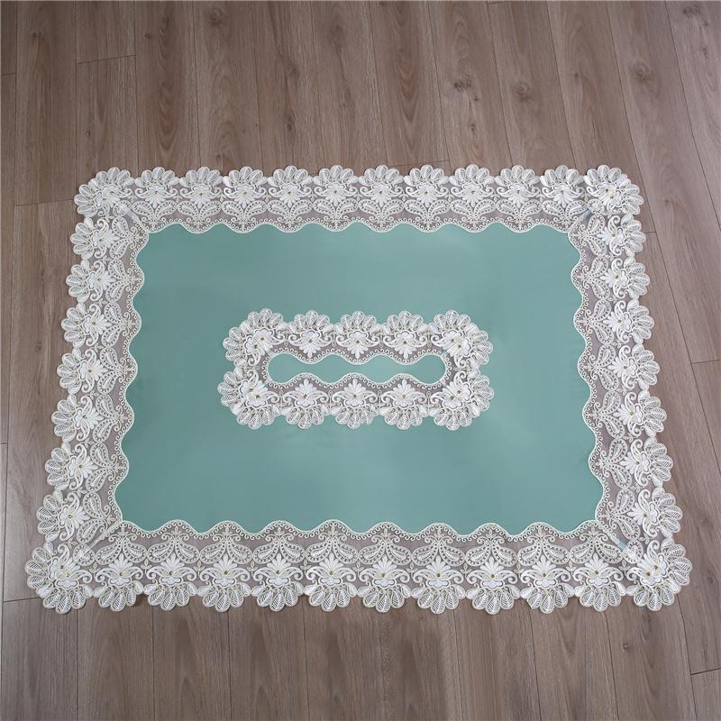 European Light Luxury Suede Embroidery Diamond-inlaid Household Decorative Tablecloth Home Textile