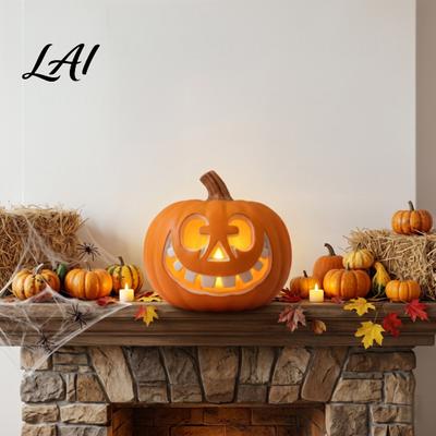 Decorative Party Accents LED Halloween Pumpkin Light Light Up Jack O Lantern Decor Color Spooky Festival Atmosphere Gradient Glowing Lamp