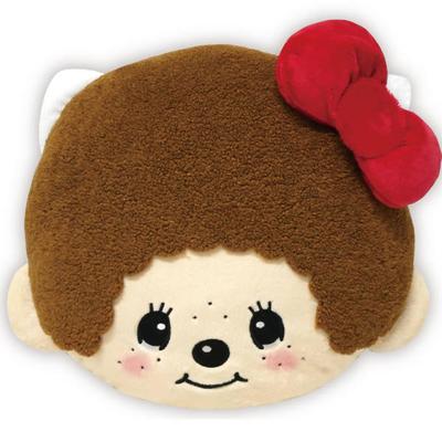 Monchhichi X Hello Kitty Face Cushion X W40 X D13cm MKT-FC H37.5