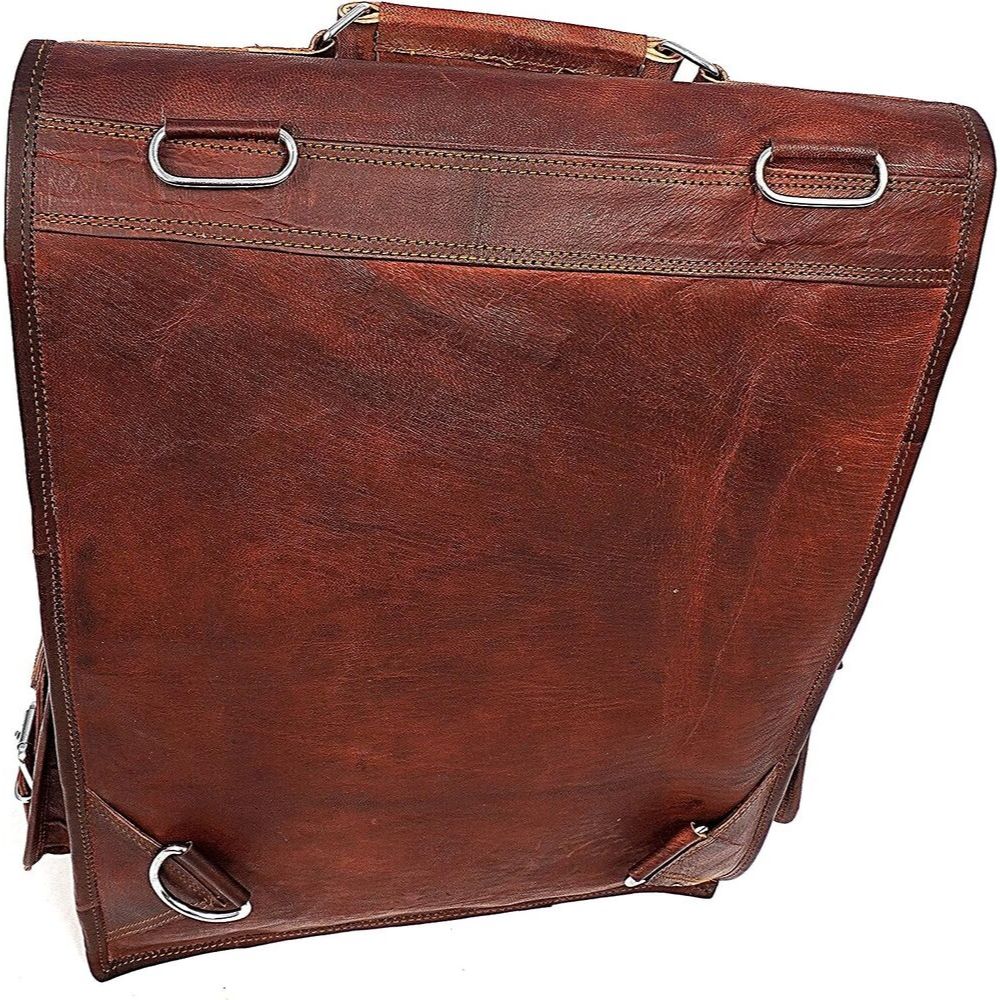 18-дюймовый кожаный рюкзак 2 в 1 для ноутбука — фото 7