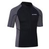 Mens Wetsuit Top Short Sleeve 2mm Neoprene Zip Up Jacket Swimming Snorkeling Diving Surfing Gear