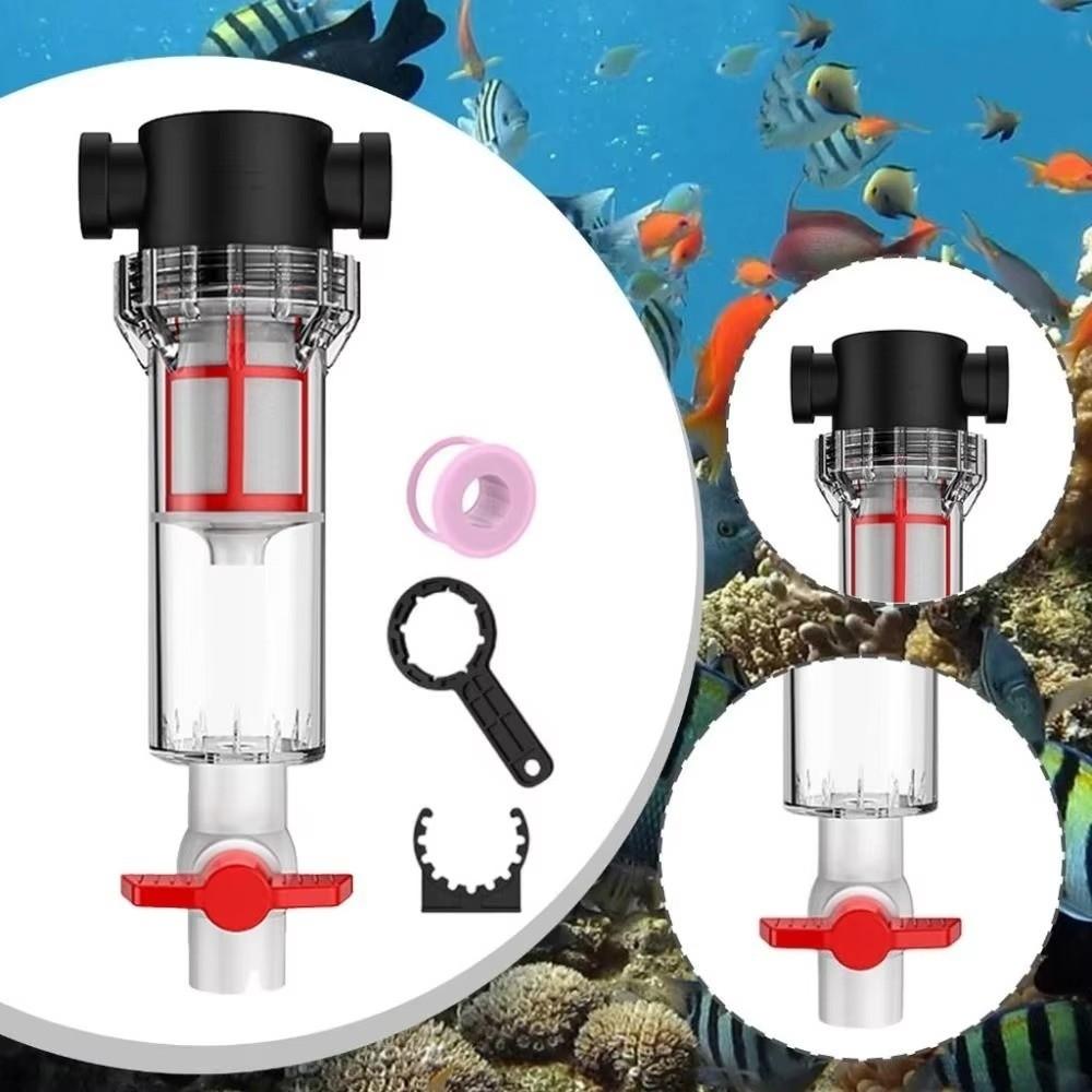 1/2 3/4 Female Thread Fish Waste Collector Precision Filtration Sediment Water Filter  Garden Pool