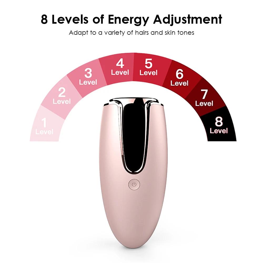 999999 Flashes IPL Laser Hair Removal for Women Ice Cool Permanent Laser Epilator Hair Remover 8 Levels Adjustment Painless