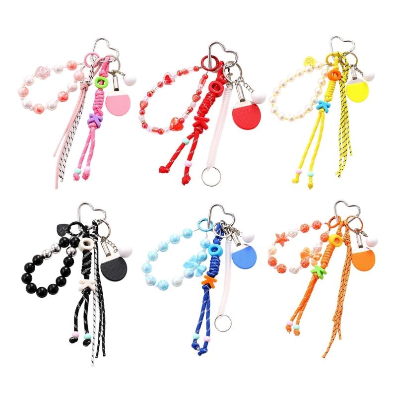 Table Tennis Racket Rope Pendant Decorative Hanging Chain Braided Rope Ornament Fashion Pendant Gift for Friend