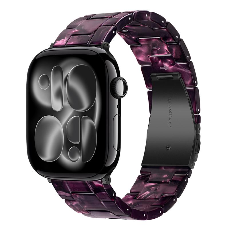 Luxusní pryskyřičný řemínek pro Apple Watch Ultra 3 2 49mm 11 10 42mm 46mm Článkový náramek Iwatch Series 9 7 8 6 5 SE3 45mm 41mm 40mm 44mm