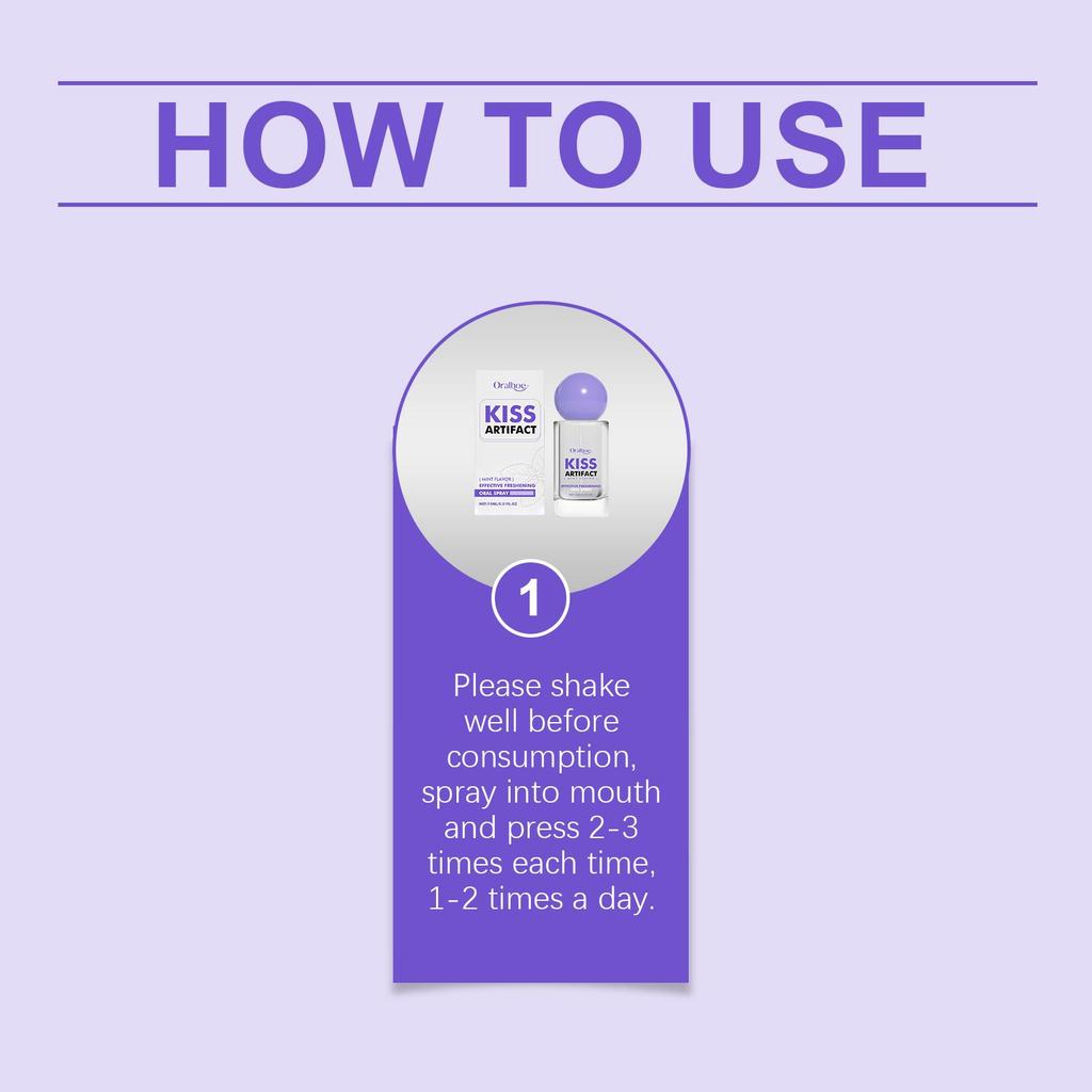 Oralhoe Oral Spray Gentle Gums Mouth Fresh Breath Odorless Brightening Dental Care