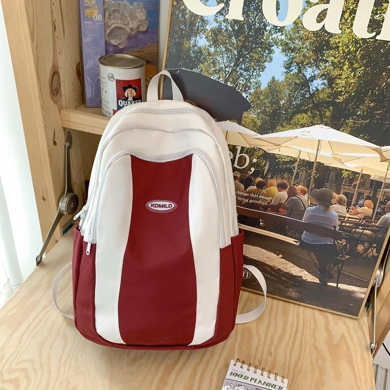 Schoolbag backpack 1011 new, American casual retro versatile couple backpack fashionable and simple student schoolbag