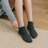 Women Solid Casual Cotton Short Socks Ladies Fashion Stripe Breathable Comfortable Ankle Socks