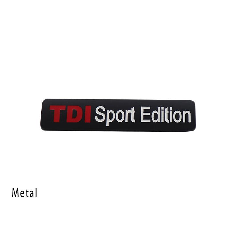 Auto Styling TDI Sport Edition für Auto Kotflügel Seite Kofferraum Namensschild Aufkleber Emblem Abzeichen Aufkleber