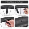 Glueless Bike Tube Tire Puncture Repair Patches Bycicles Inner Tube Puncture Patches for Bicycles Mountain Bike