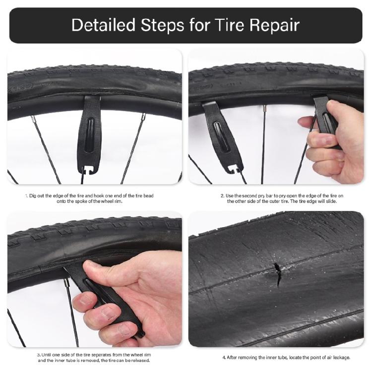 Glueless Bike Tube Tire Puncture Repair Patches Bycicles Inner Tube Puncture Patches for Bicycles Mountain Bike
