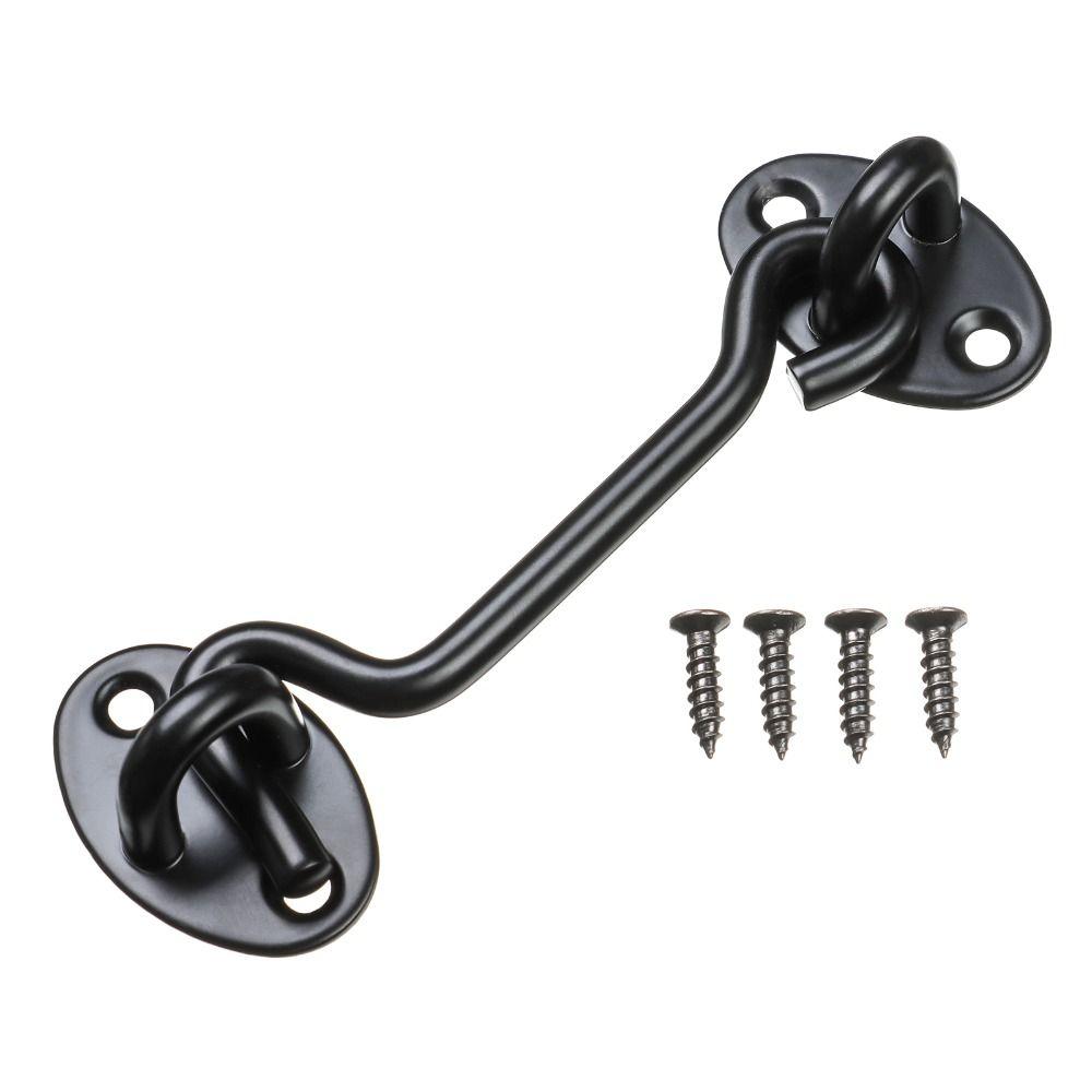 Heavy Duty Stainless Steel Gate Lock Hook and Eye Latch Screen Latches Barn Door Lock Gate Latch