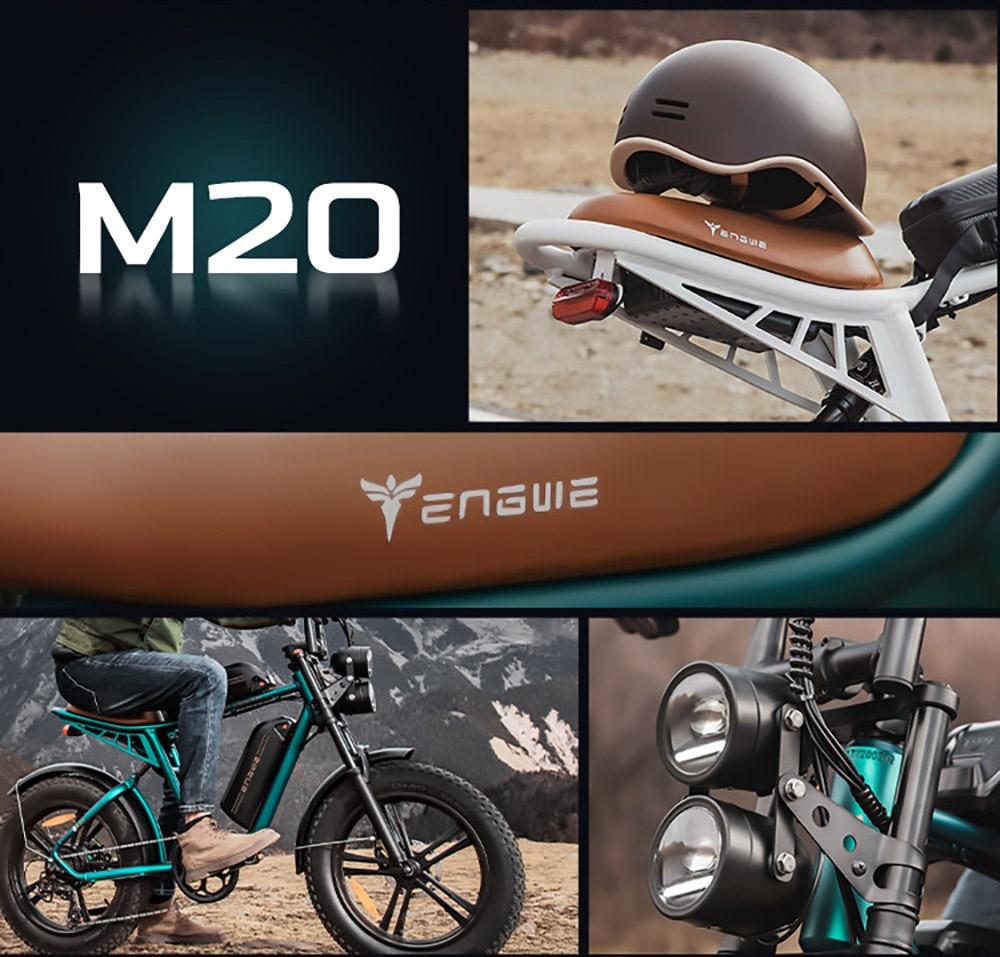 ENGWE M20 2*13Ah Batteries 20*4.0 inch Tires 750W Brushless Motor 45km/h Max Speed Front & Rear Disc Brakes