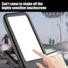 Motorcycle Phone Holder Full Enclosed Waterproof Touch Display Support 3 Axes Adjustable Base Secure Locking Mechanism