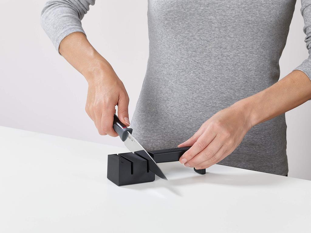 Joseph Joseph Elevate Messer Slim Block Set mit Keramik Enthält Petty Santoku und Brotmesser 10537 5-teilig & Schärfer, Messer, Messer, [Authentisch]