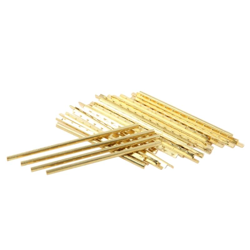 20Pcs/set Guitar Fret Wire 2.2mm 2.0mm 19 Frets 22 Frets Brass Fretwire Sets for Guitar Bass Fingerboard Replacements