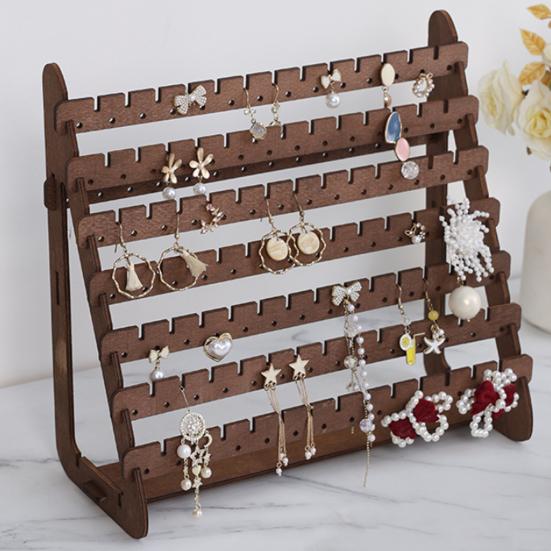 Ohrringhalter, Schmuckaufbewahrungsregal, große Kapazität, mehrschichtiges Design, Ohrstecker-Präsentationsregal, Schmuckhalter-Organizer