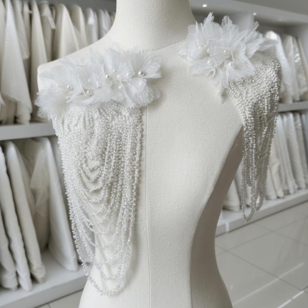 Luxury Nail Bead Tassel Decoration Gorgeous Design Sewing Accessories  Evening Gown