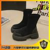 Small Thick-soled Retro British Martin Boots Women's Summer 2025 New Brown Thick Heel Heightened Super Fire Short Boots
