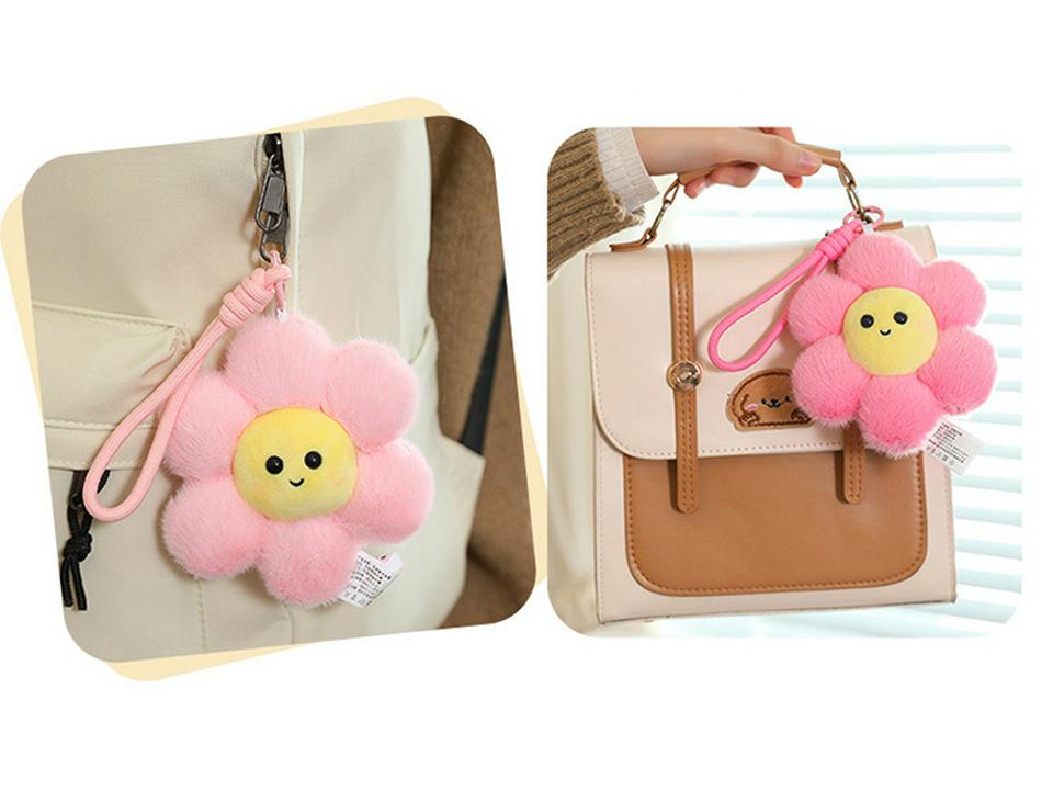 New Cute Gummy Flower Sunflower Pendant - Sweet Portable Style Women's Bag Charm