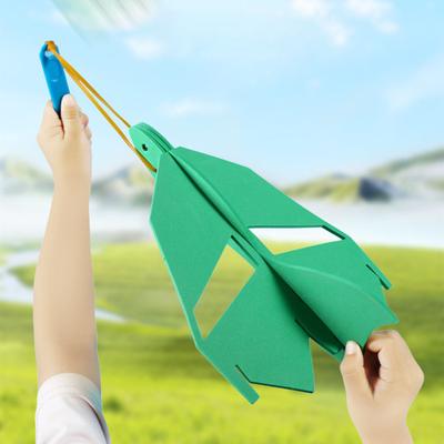 סט אחד קטפולטה פעלולים DIY מטוס צעצוע ערכת הרכבה קאסטום פאזל EVA להרכבה עצמית כלי טיס לשיגור מלאכת יד לילדים תלמידים STEM חינוכי פיזיקה מדע