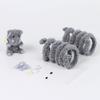 Colorful Chenille Stems Pipe Handmade Squirrel&Orangutan&Fox&Hedgehog Plush Twist Sticks DIY Material Package for Kids&Adult