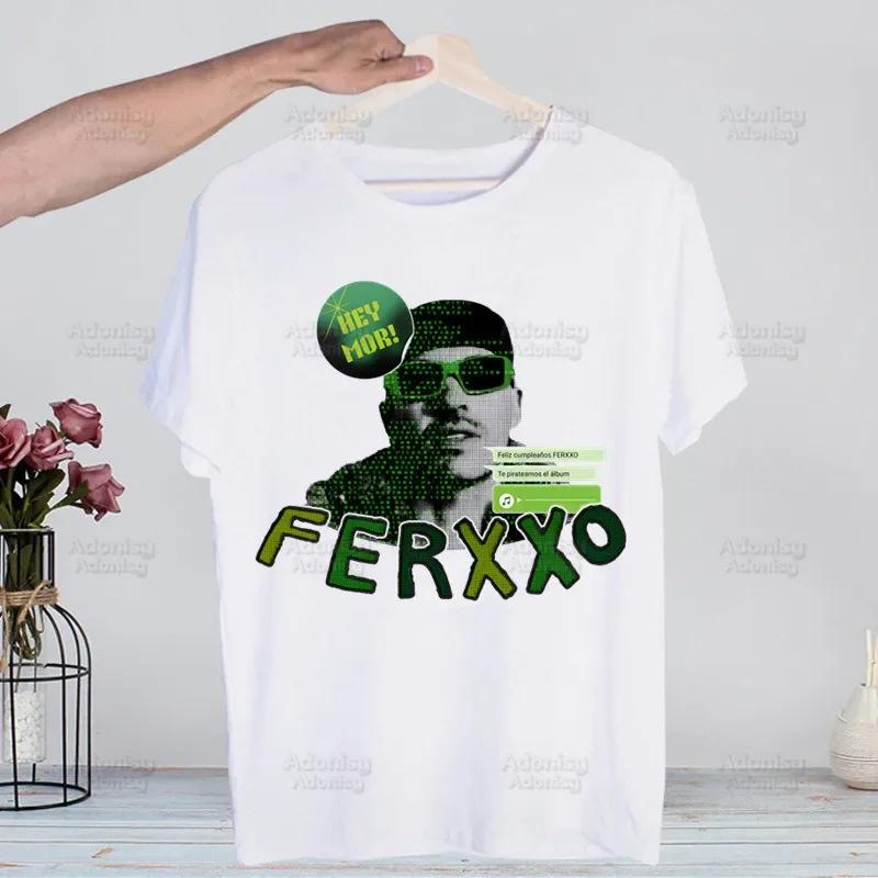 The Ferxxo Feid 90s Rapper Feid Ferxxo Harajuku T-shirts Summer Men Hip Hop Funny Tshirt Streetwear t shirts Short Sleeve Tops
