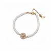 Starry Gold Retro Double-Layer Pearl Bracelet – Luxurious European & American Style, Versatile French Hand Jewelry.
