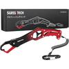 Swiss+Tech Fish Grip Catcher Aluminum Alloy Lightweight Compact 20kg Load Fishing Tool with Rope and Carabiner