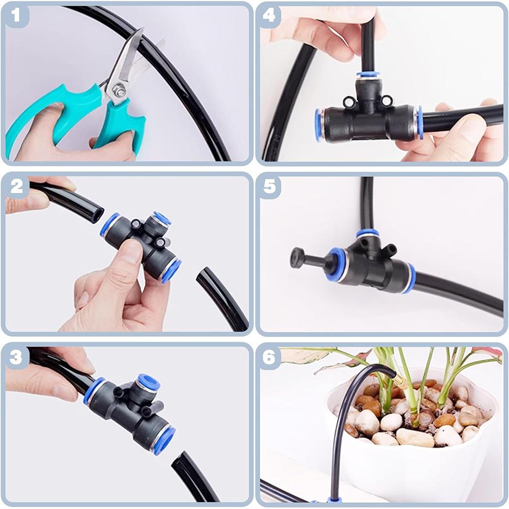 8mm Universal Rotary Atomizing Nozzle Adjustable Sprinkler for Cooling Humidification Plastic Irrigation Set Watering Irrigation