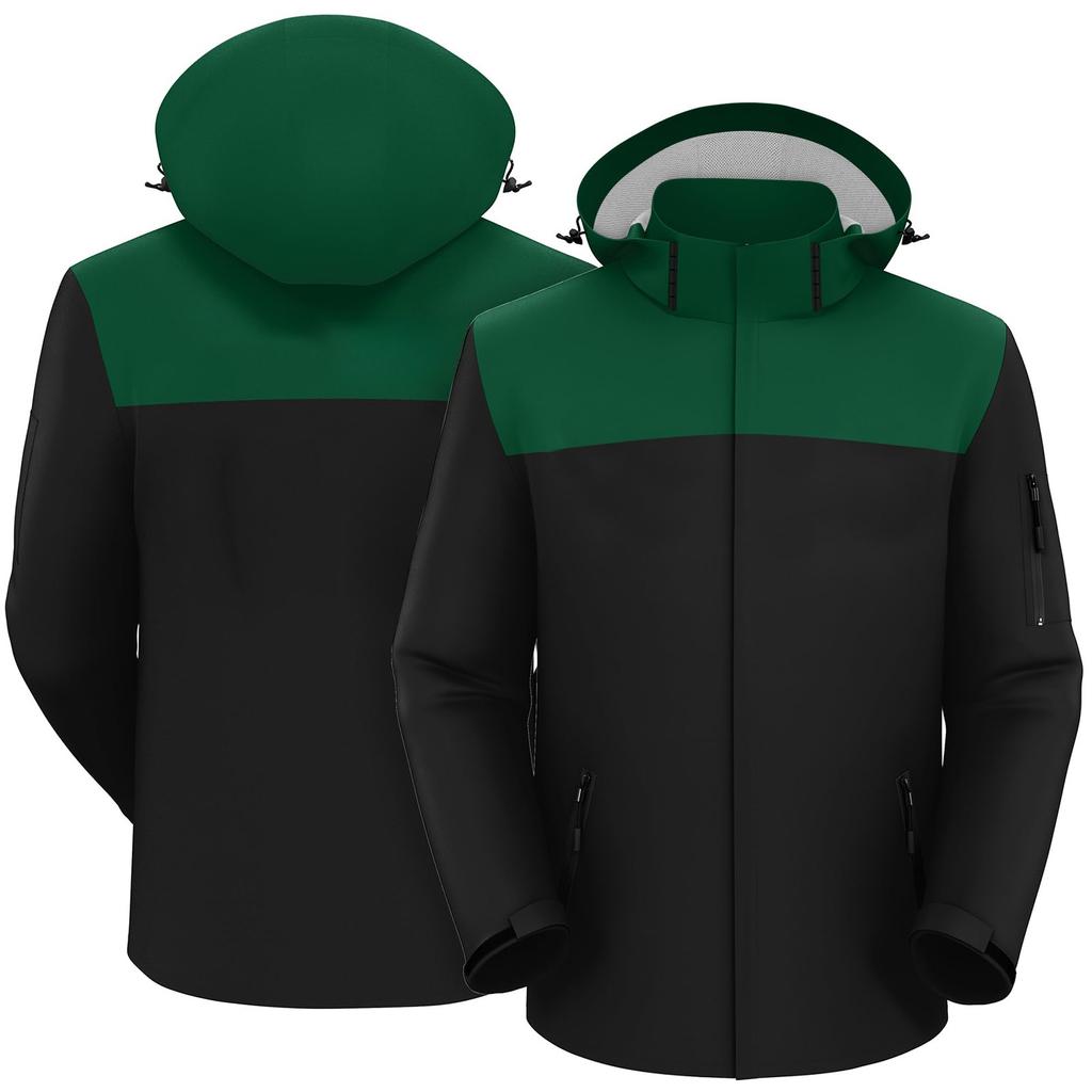 Rain Jacket Men Waterproof Windbreaker, Lightweight Hooded Raincoat For Daily Casual
