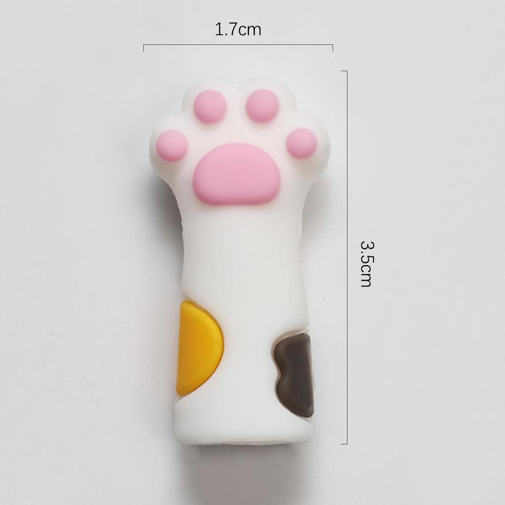 Cartoon Cat Paw Silicone Cuticle Tool Cover & Anti-Fall Headgear