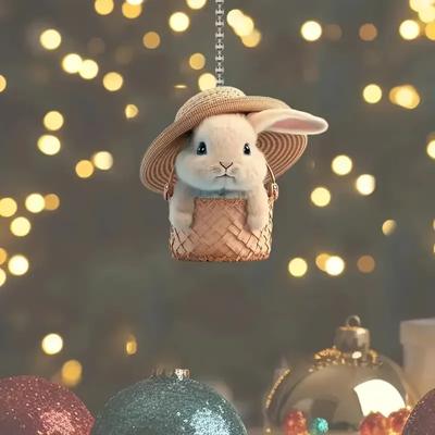 New Christmas Holiday Decorations Hanging Decorations Car Rearview Mirror Pendant Backpack Pendant Home Decorations