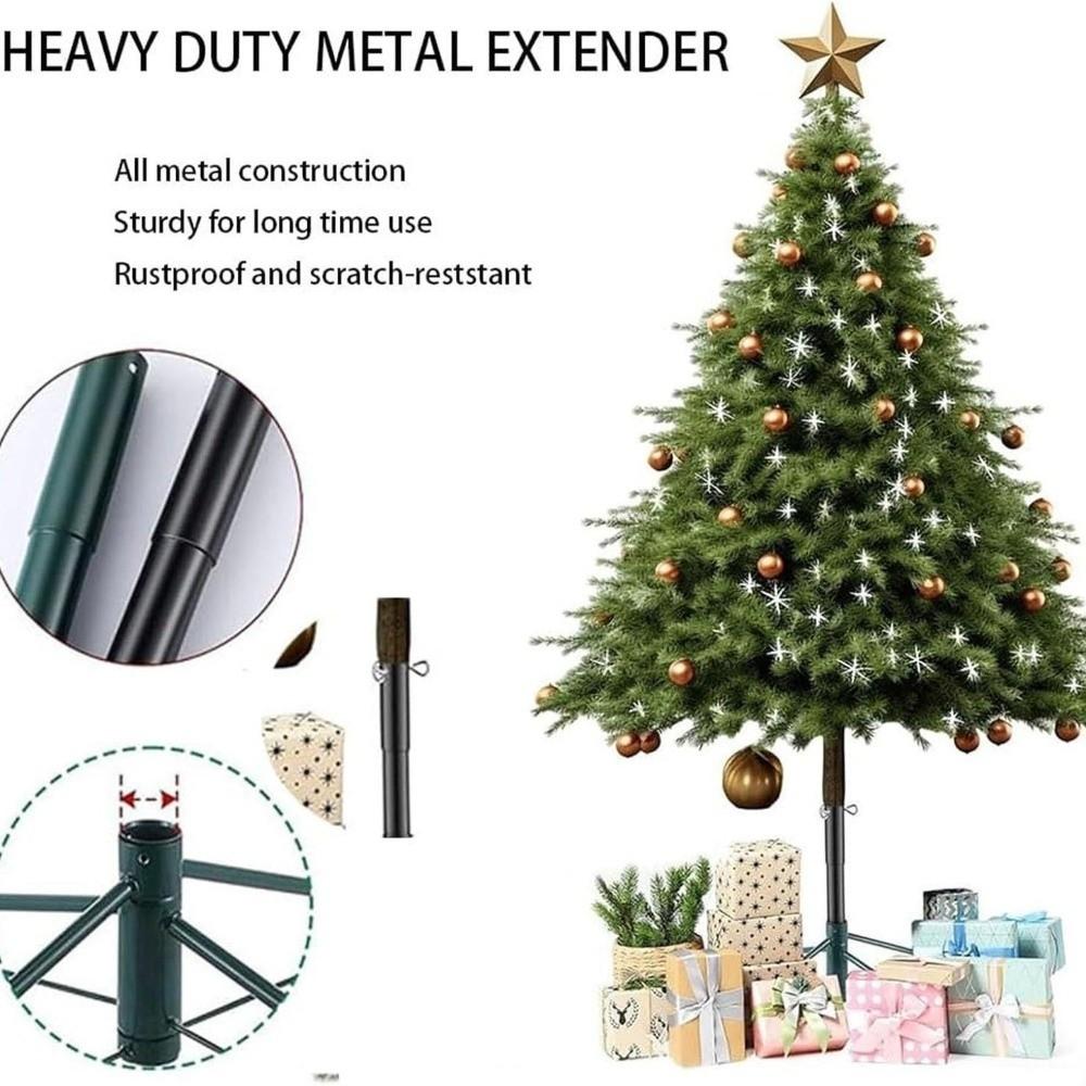 Metal Artificial Christmas Tree Height Extender Adjustable Easy Installation Christmas Tree Height Increaser