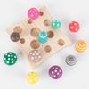 Children Number Wooden And Counts Mushroom Toys For Early Math Logic Skills