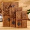 Vintage Lace-Up Travel Journal - Loose-Leaf Pocket Notebook with Creative Design