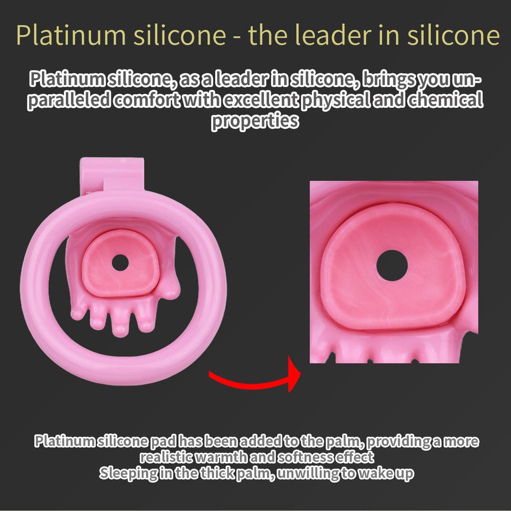 Men's CB Lock Resin Chastity Lock with Catheter Penis Lock Gay Cuckold Urethral Sex Toys BDSM