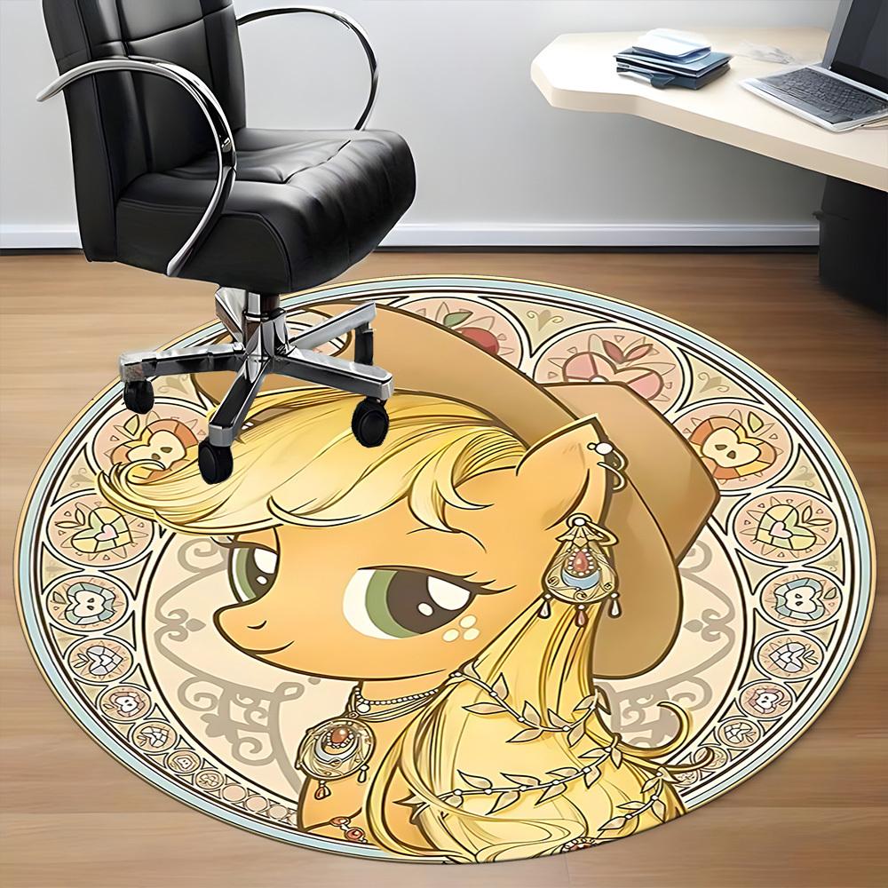 My Little Pony Office Round Area Rug, Under Office Chairs Bedroom Living Room Home Decor  a1022120