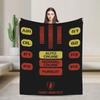 Knight Rider Knight Industries 2000 Kitt Knitted Blanket David Hasselhoff Wool Throw Blanket Sofa Rug Piece Soft Warm Breathable
