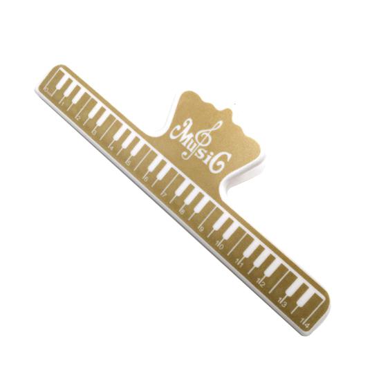 

Spring Clip Colorful Multi-functional Plastic Music Score Fixed Clips for Guitar Player золотистый