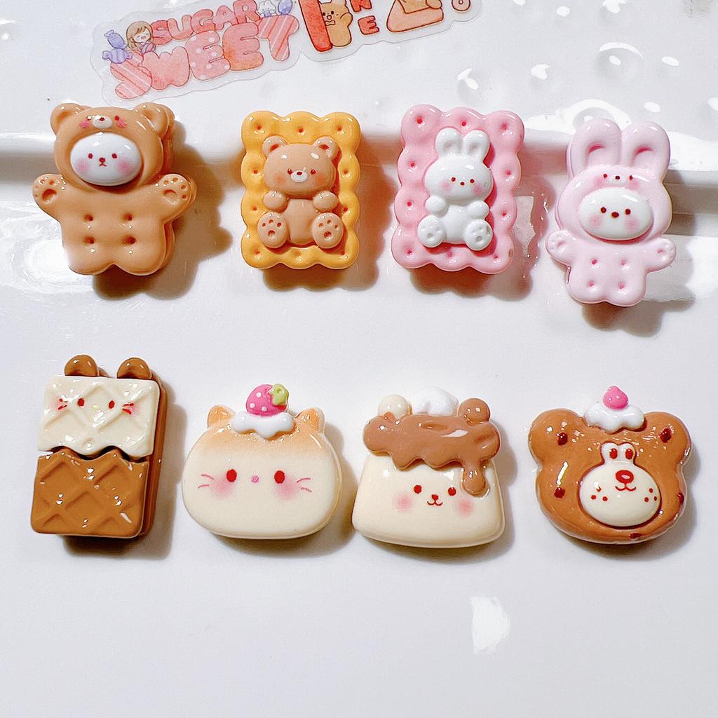 10Pcs New Cute Resin Cartoon Bowtie Cat Flat Back Parts Embellishments For Hair Bows Accessories